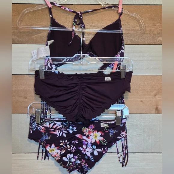 Hobie Bikini Set Top L/Bottoms S - Picture 2 of 13